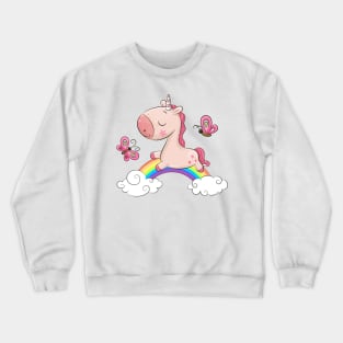 Cute baby unicorn. Very beautiful design for kids. Crewneck Sweatshirt